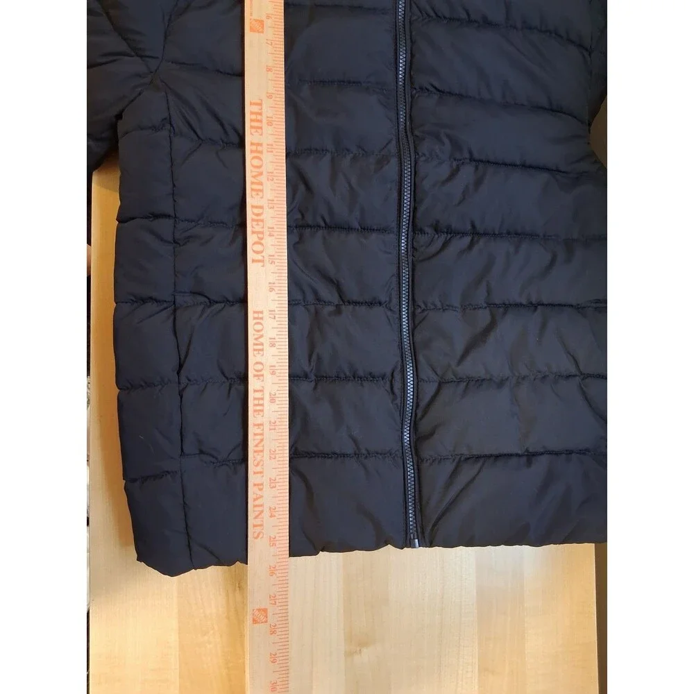 Children’s Place Puffer Jacket Kids Size 18 XXXL Black Lightweight Unisex